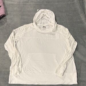 Zyia White Hooded Pullover